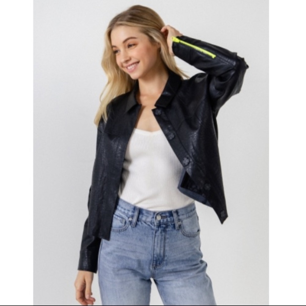 GREY LAB Faux Leather Jacket - Closet Clearout, Make an Offer!